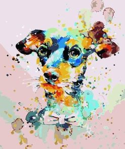 Cute Colorful Dog Animals Paint By Numbers