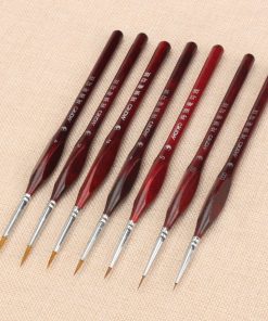 Brown Painting Brushes Set