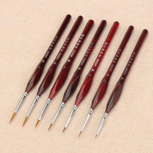 Brown Painting Brushes Set