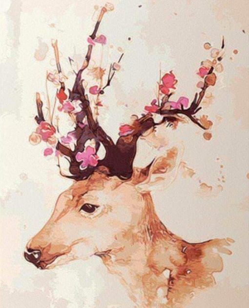 Inspiration Deer paint by numbers