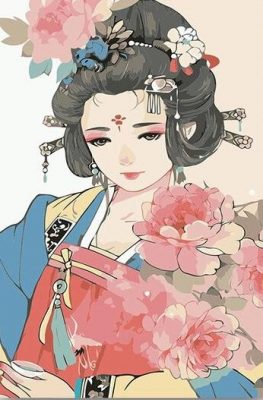 Korean Princess paint by numbers