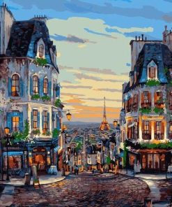 Paris France paint by numbers