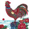 Red Chicken Birds Paint By Numbers