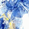 Blue Abstract Scenery Abstract Paint By Numbers