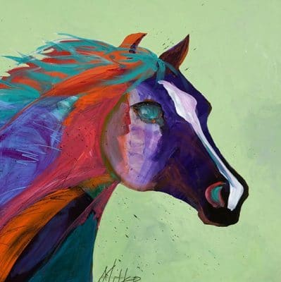 Multicolored Horse Animals Paint By Numbers