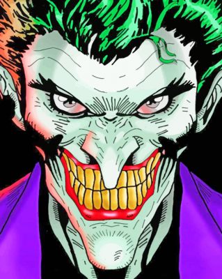 Angry Joker paint by numbers