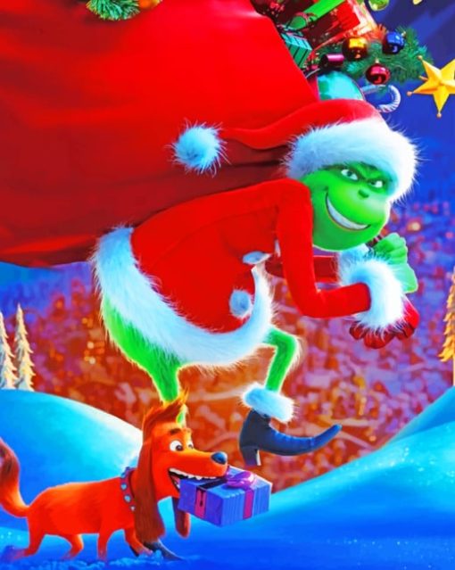 How The Grinch Stole The Christmas Paint by numbers