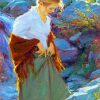 Blond Young Lady paint by numbers