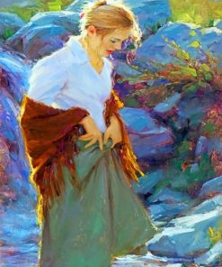 Blond Young Lady paint by numbers