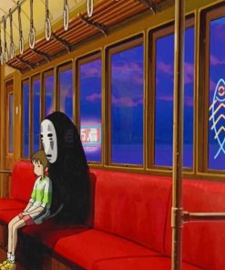 Faceless And Chihiro Spirited Away paint by numbers