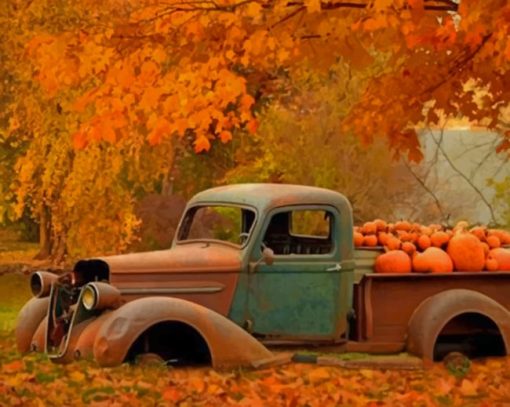 Ford In Autumn paint by numbers