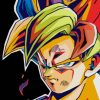 Goku Dragon Ball paint by numbers