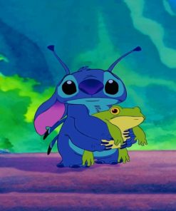 Stitch And Sad Frog paint by numbers