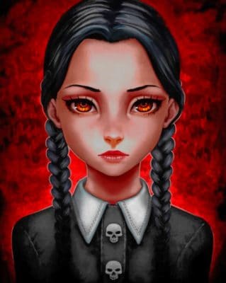 Wednesday Addams Paint by numbers