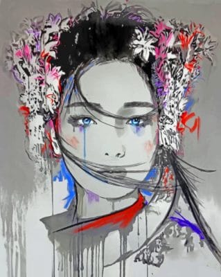 Asian Woman Paint by numbers