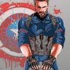 Captain America paint by numbers