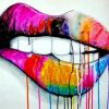 Colorful Lips paint by numbers