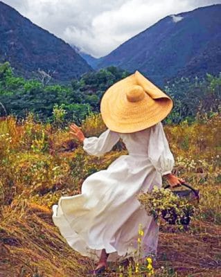 Woman Contemplating The Nature Paint by numbers