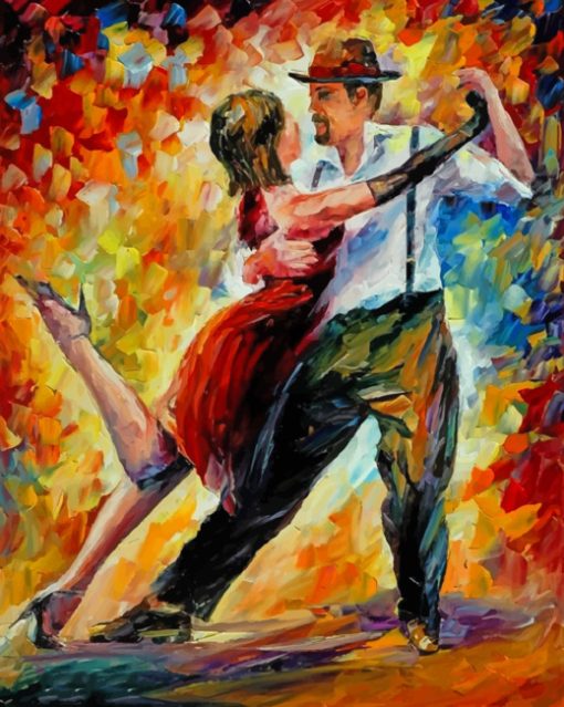 Dancing Couple Art paint by number