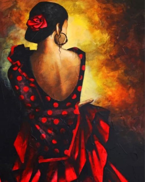 Tango Dancer paint by numbers