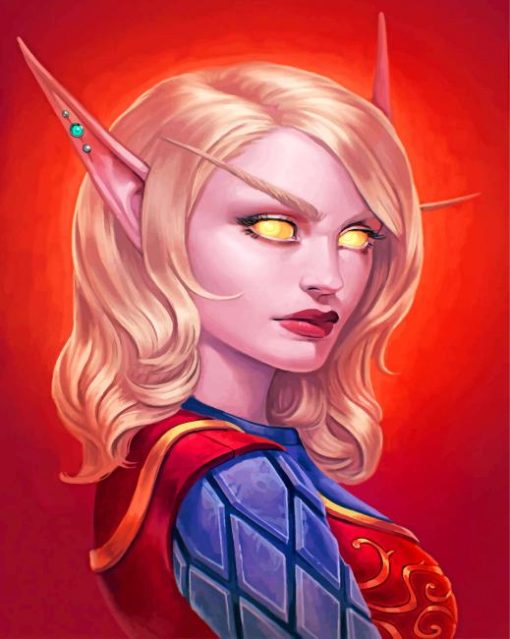 Blonde Elf Paint by numbers