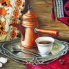 Coffee Pot And Cup Paint by numbers