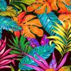 Tropical Leaves Paint by numbers