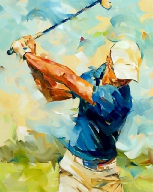 abstract-golf-player-paint-by-number