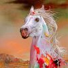 aesthetic-white-horse-paint-by-number