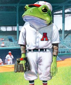 Baseball Frog Paint by numbers