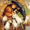 siblings-playing-with-dogs-arthur-j-elsley-paint-by-numbers