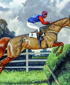 Steeplechase Horse Paint by numbers