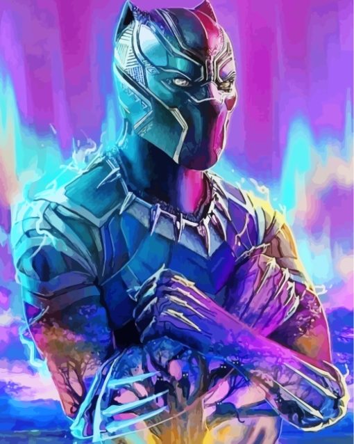 Black Panther Paint by numbers