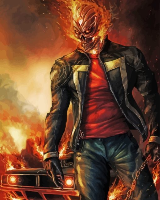 aesthetic-ghost-rider-paint-by-numbers