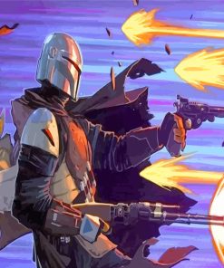 Mandalorian Fortnite Paint by numbers