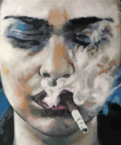 sad-lady-smoking-paint-by-numbers