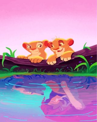 simba-and-nala-paint-by-numbers