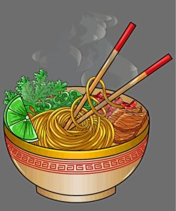 Ramen Noodles Paint by numbers