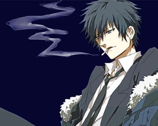 Shinya Kogami Smoking Paint by numbers