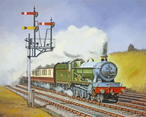 Steam Train Paint by numbers