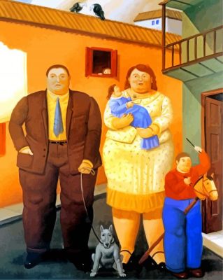 The Fat Family Paint by number