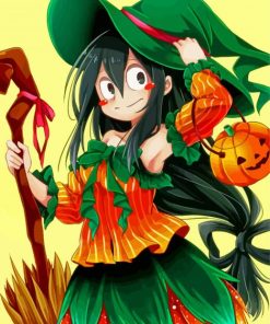 Tsuyu Asui Halloween Paint by numbers