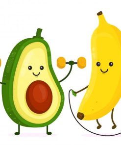 cute-avocadoo-and-banana-paint-by-numbers