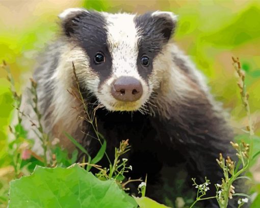 Scotland Badger Paint by numbers