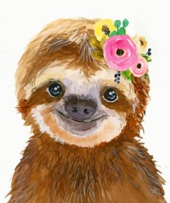 sloth-animal-paint-by-number