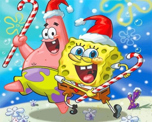 spongbob-and-patrick-christmas-paint-by-numbers