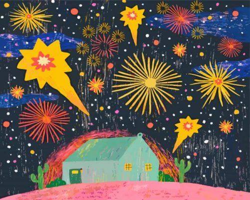 Fireworks Art paint by number