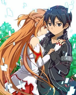 Sword Art Online Couple paint by numbers