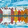 Norway Buildings paint by numbers