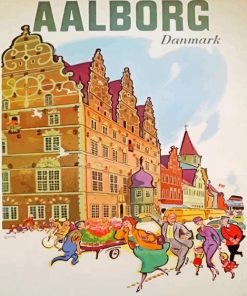 Aalborg Denmark Poster Paint By Numbers